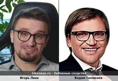 Игорь Линк похож на Вадима Такменева