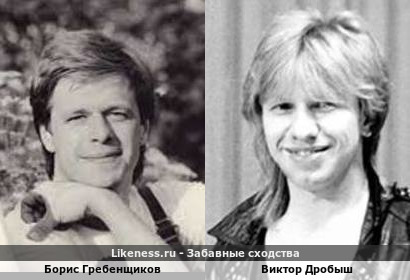 Борис Гребенщиков похож на Виктора Дробыша