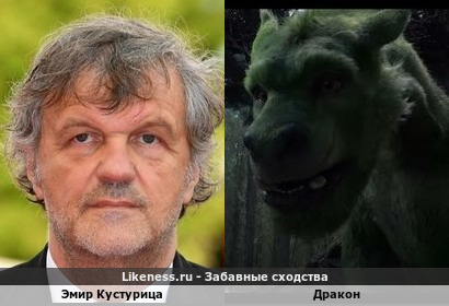 Эмир Кустурица похож на Дракона из фильма Пит и его Дракон