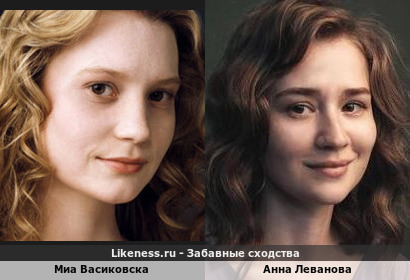 Миа Васиковска похожа на Анну Леванову