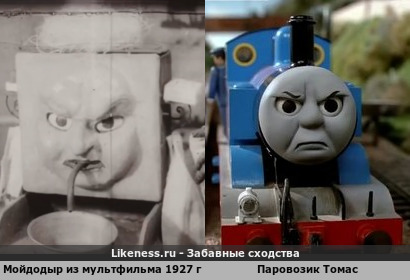 СССР был первым, кто в 1927 году сделал лицо паровозика Томаса и переплавил на мойдодыра