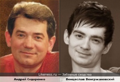 Андрей Сидоренко и Венцеслав Венгржановский похожи