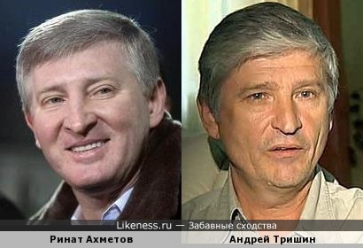 Ринат Ахметов похож на Андрея Тришина