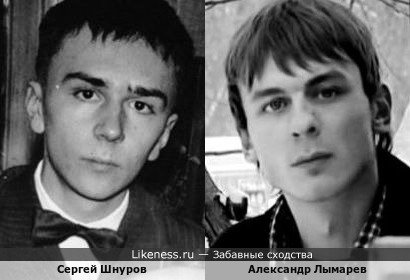 Александр Лымарев похож на Сергея Шнурова