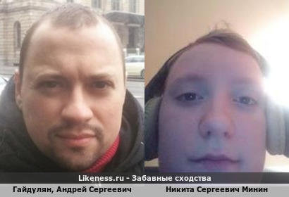 Гайдулян, Андрей Сергеевич похож на Никиту Сергеевича Минина
