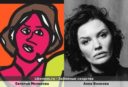 Евгения Мелихова похожа на Анну Волкову