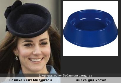 Шляпка Кейт Мидлтон напоминает миску для собак