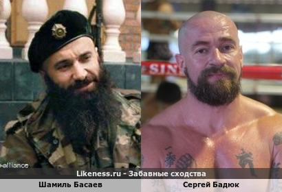 Шамиль Басаев похож на Сергея Бадюка
