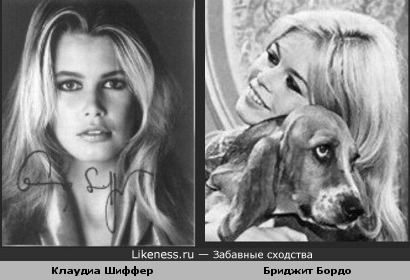Клаудиа Шиффер похожа на Бриджит Бардо