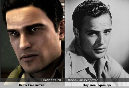 Вито Скалетта из "Мафии II" похож на Марлона Брандо