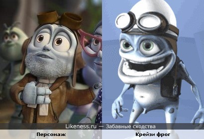 Персонаж м/ф "Махнем на Луну" напомнил Crazy Frog'а