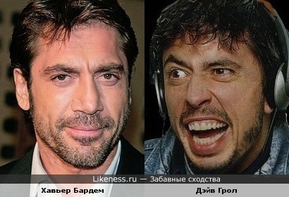 Хавьер Бардем и Дэйв Грол (Foo Fighters)