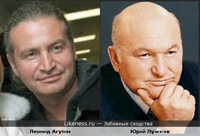 Леонид Агутин и Юрий Лужков кажутся мне похожими