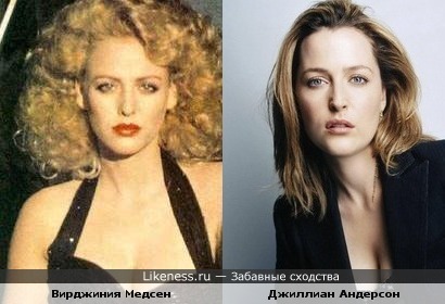 Медсен в молодости очень напоминала Андерсон