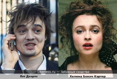 Пит Доэрти на этом фото напомнил Хелену Бонэм Картер