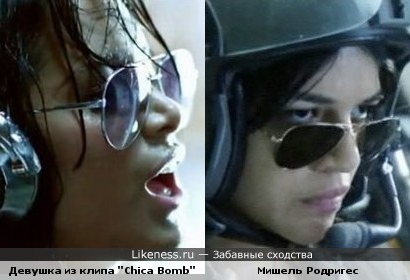 Девушка из клипа "Chica Bomb" напомнила Мишель Родригес