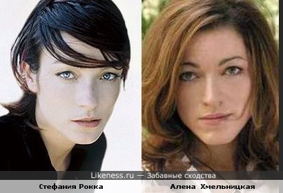 Итальянская актриса Стефания Рокка и Алена Хмельницкая