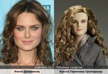 Кукла похожа на Эмили Дешанель