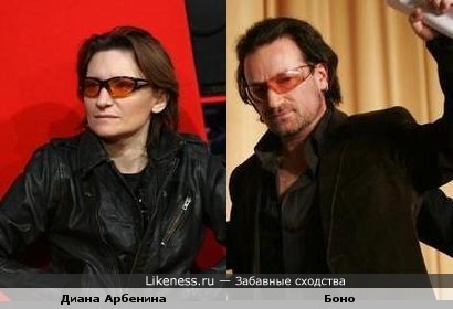 Диана Арбенина похожа на Боно