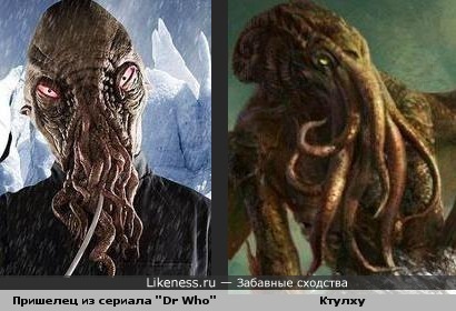 Пришелец из сериала "Dr Who" похож на Ктулху