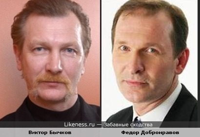 Виктор Бычков похож нп Федора Добронравова
