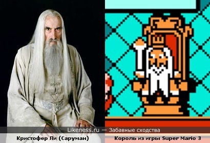 Саруман и Король из игры Super Mario 3