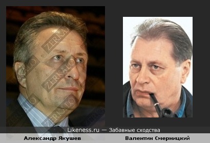 Александр Якушев похож на Валентина Смерницкого
