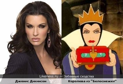 Дженис Дикинсон похожа на злую королеву из "Белоснежки"