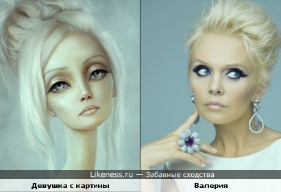 Девушка с картины художницы Лори Эрли напоминает певицу Валерию