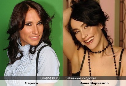 Телеведущая Марика и актриса Анна Марчелло