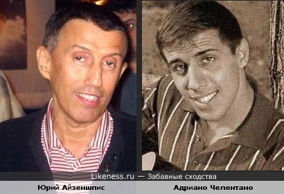 Юрий Айзеншпис и Адриано Челентано