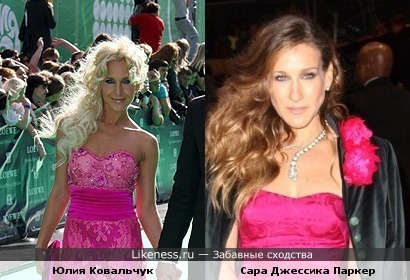 Юлия Ковальчук и Сара Джессика Паркер
