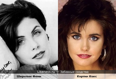 Шерилин Фенн и Кортни Кокс похожи