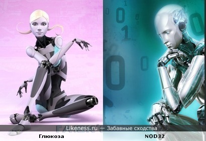 Nod32. антивирус. роботы. комментариев. логотип. глюкоза. Метки. 1