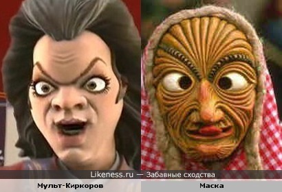 Маска напомнила мультличность