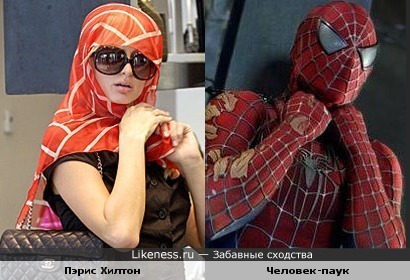Пэрис Хилтон напоминает Человека-паука