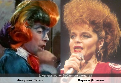 У попугая из фильма "Мама" и Ларисы Долиной похожие прически