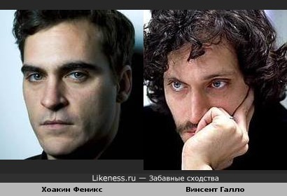 Хоакин Феникс и Винсент Галло похожи