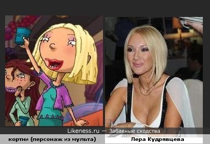 Лера Кудрявцева похожа на мультперсонаж