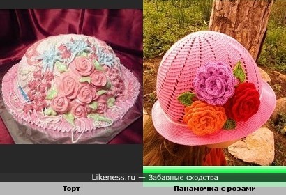 Тортик напоминает панамочку