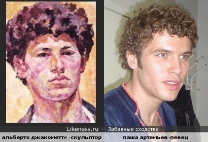Альберто Джакометти и Паша Артемьев похожи