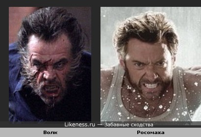 Волк Николсона и Росомаха Джекмана похожи