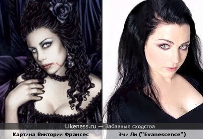 Девушка с картины Виктории Франсес похожа на Эми Ли