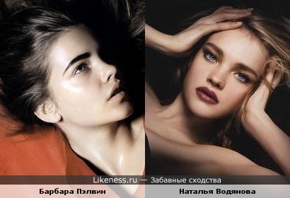Барбара Пэлвин похожа на Наталью Водянову