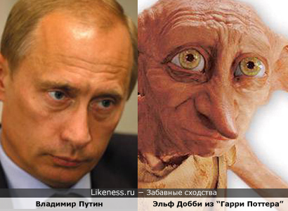 Владимир Путин похож на Эльфа Добби из «Гарри Поттера»
