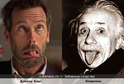 Доктор Хаус похож на Эйнштейна
