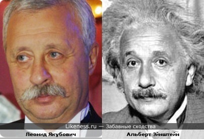 Леонид Якубович похож на Альберта Эйнштейна
