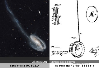 Галактика &quot;Головастик&quot; (UGC 10214) напоминает игрушку йо-йо