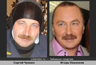 Игорь Николаев похож на Сергея Чулкина