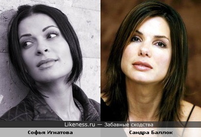 Софья Игнатова (актриса сериала Ангел в сердце) похожа на Сандру Баллок